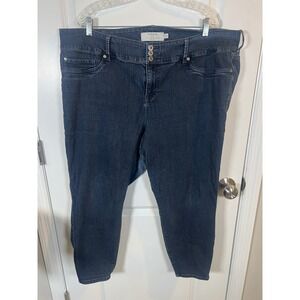Torrid Womens Jeans First At Fit Triple Button Dark‎ Wash 26S